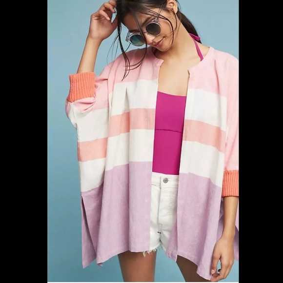 Anthropologie Tops - Anthropologie Hei Hei  Kimono One Size 3/4 Sleeve